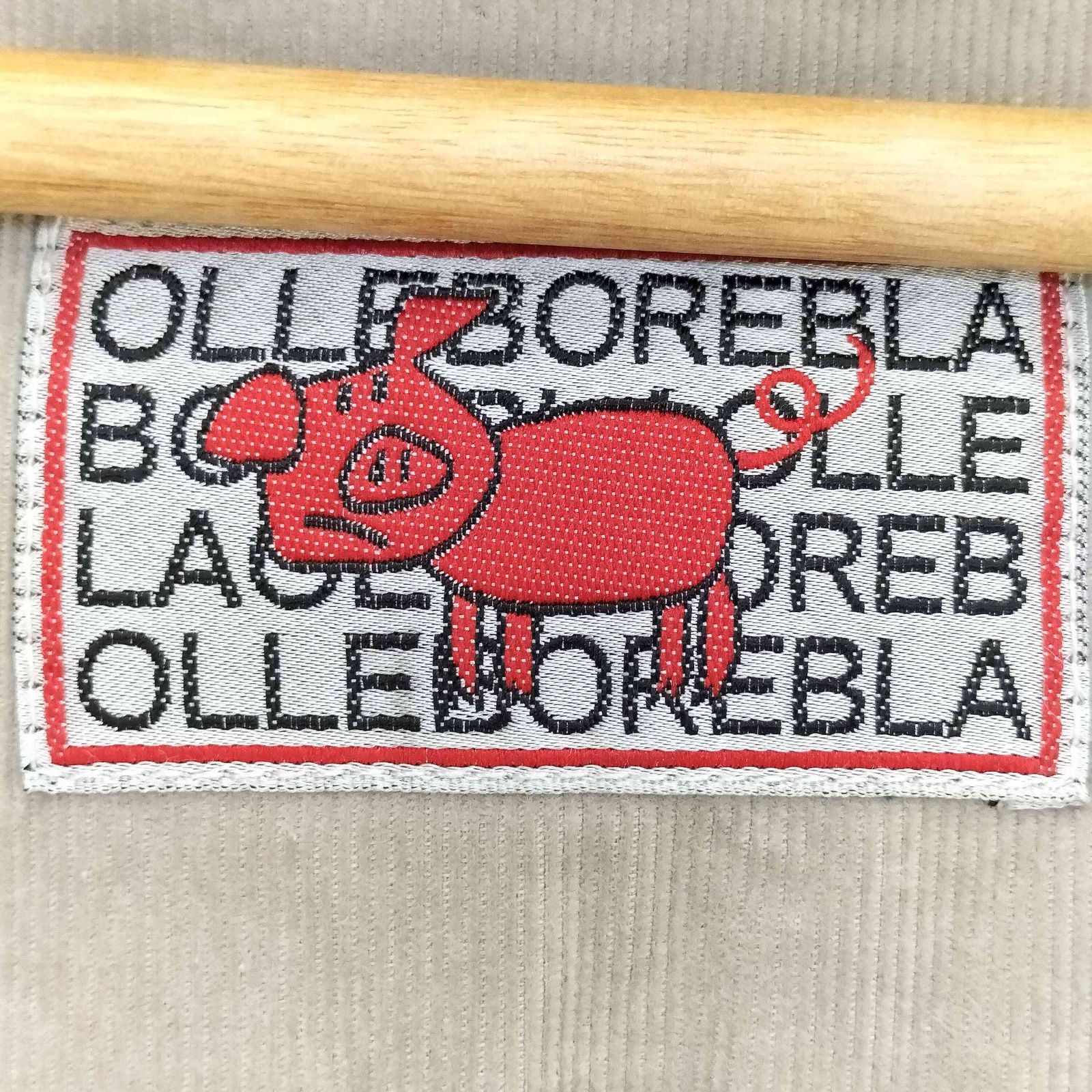 アルベロベロ OLLEBOREBLA オレボレブラ ブタさん お鼻 ワッペン装飾ウール フーデット ハーフコート レディース 表記無 GULLKHAN_COM