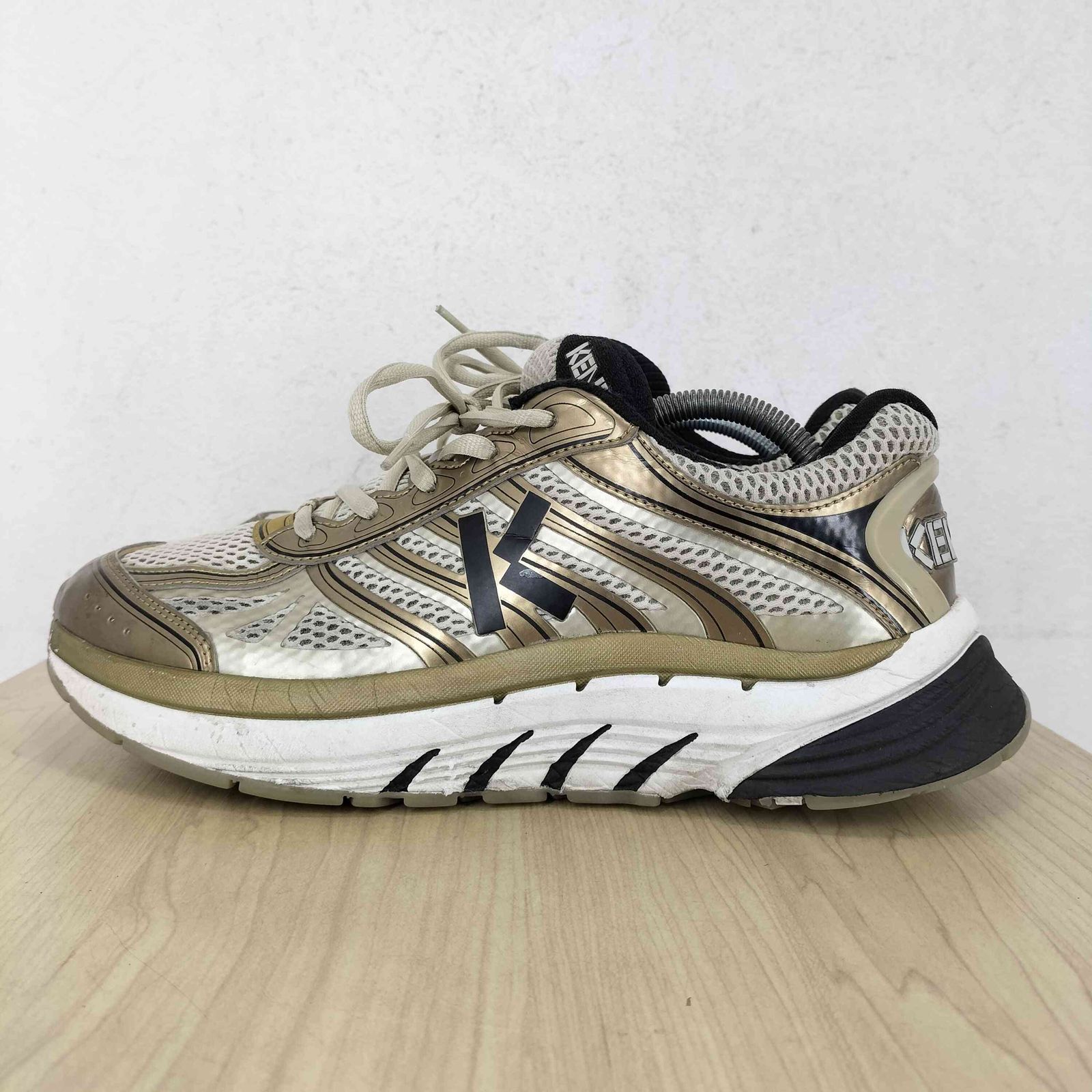 ケンゾーパリス KENZO PARIS ゴールド メッシュ スニーカー メンズ 26 cm