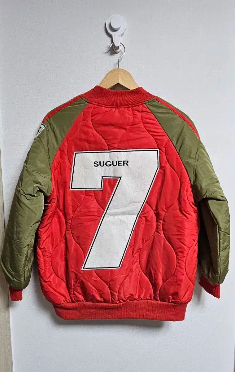 SUGUER キルティング ブルゾン レッド カーキ