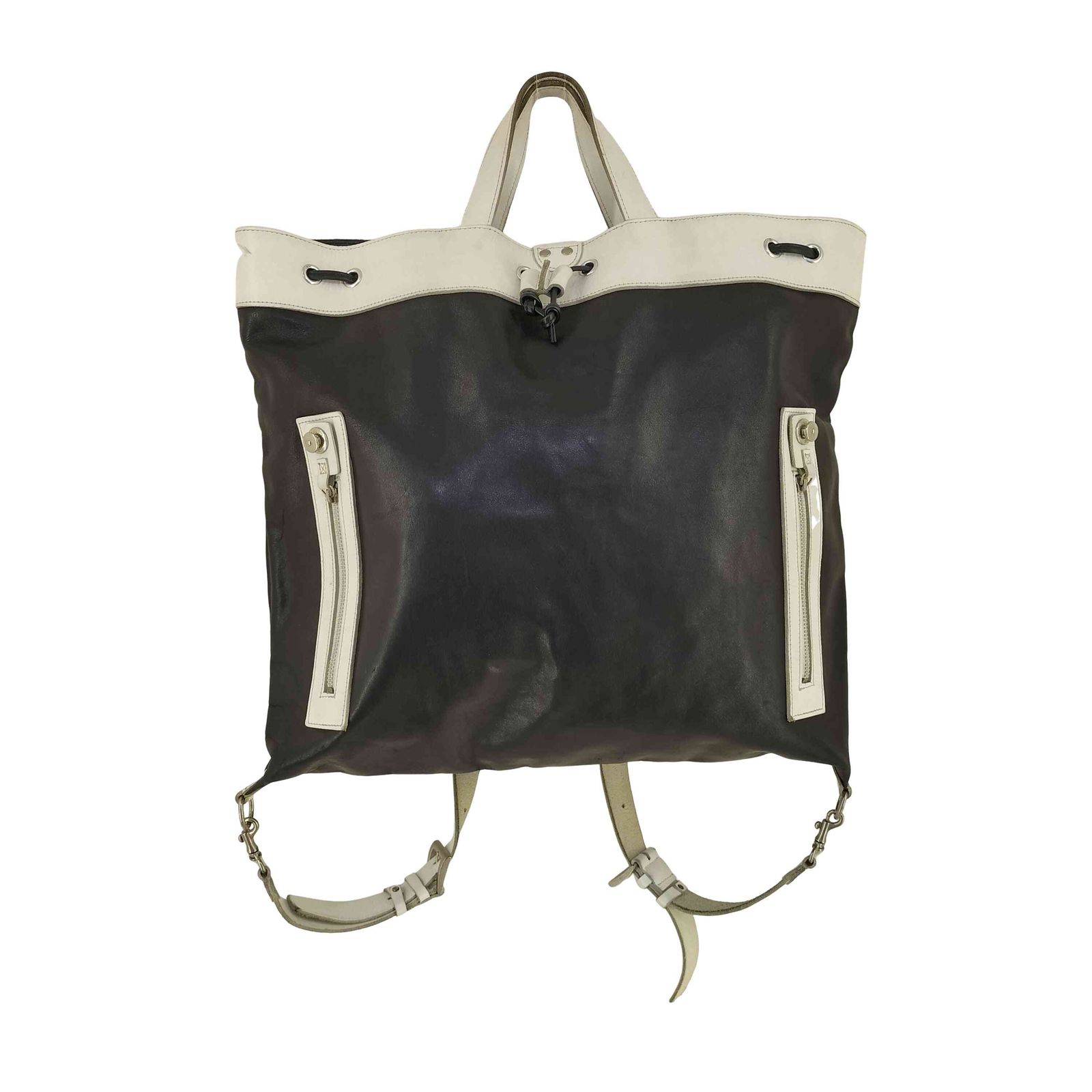 ユーズドフルギ 古着 COMPOSITION レザー 2way ハンドバッグ リュック メンズ 表記無