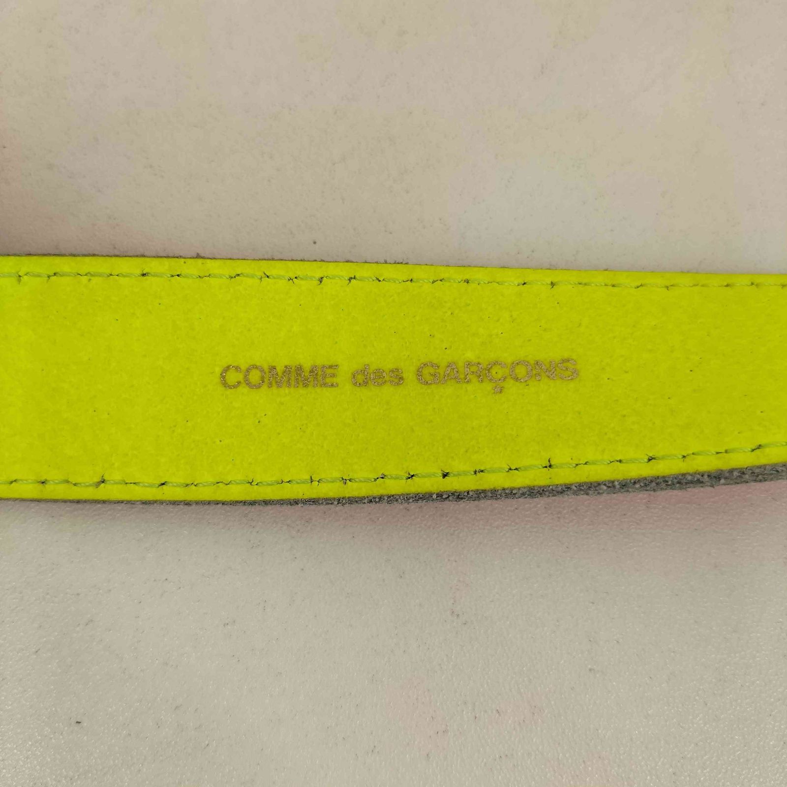  コムデギャルソン COMME des GARCONS SUPER FLUO LEATHER LINE G ネオン レザー ガチャベルト メンズ 表記無 ベルト 小物