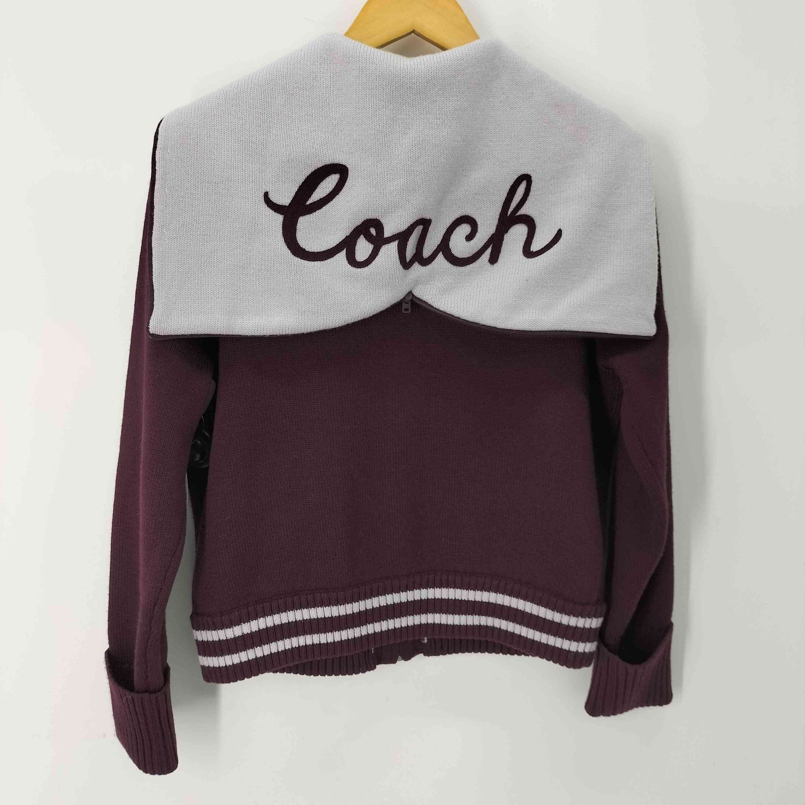 コーチ COACH チア ジップ アップ カーディガン レディース import S
