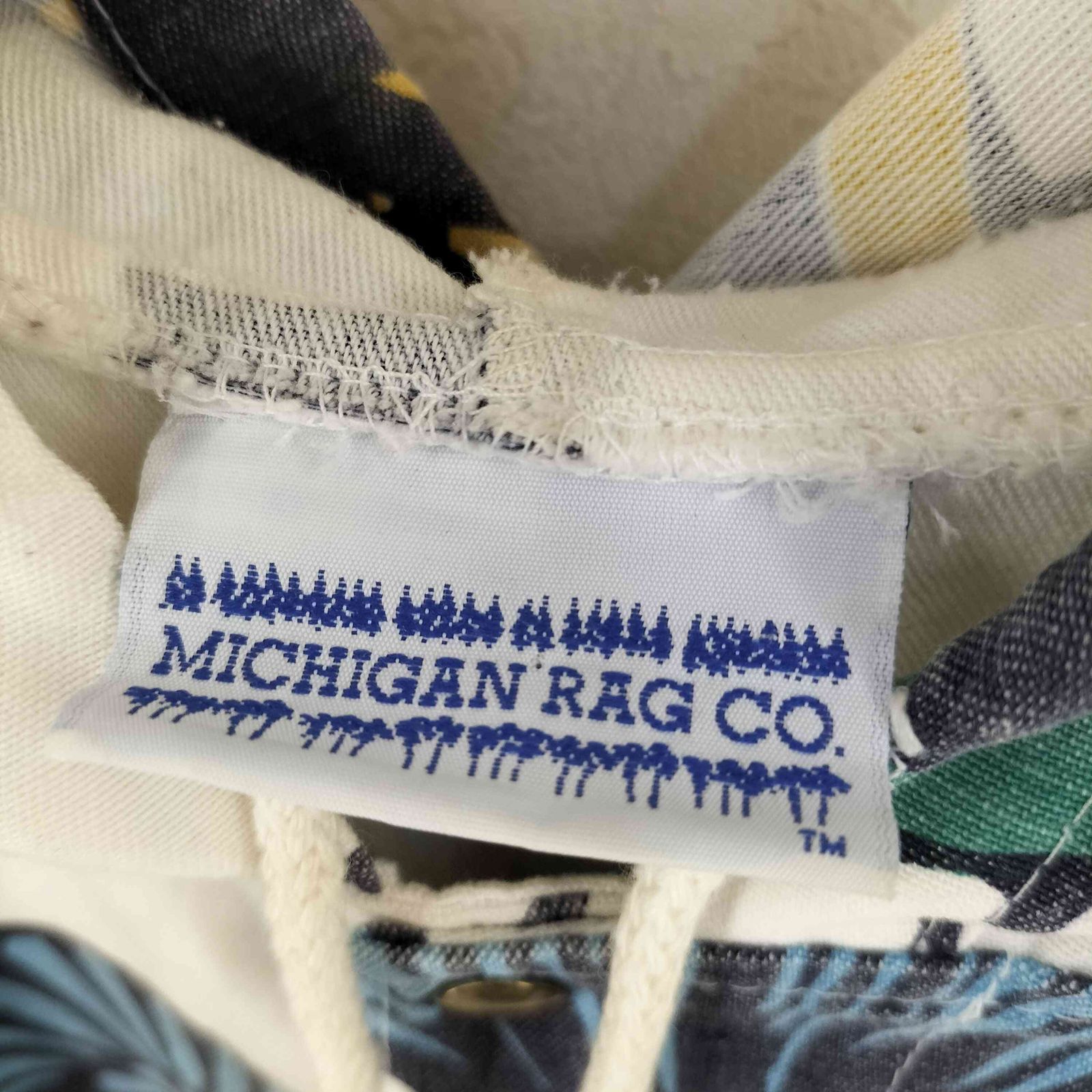 ユーズドフルギ 古着 Michigan Rag 90s アニマル柄 マルチ フーデッド ジャケット メンズ S M KANDAIZUMI_COM