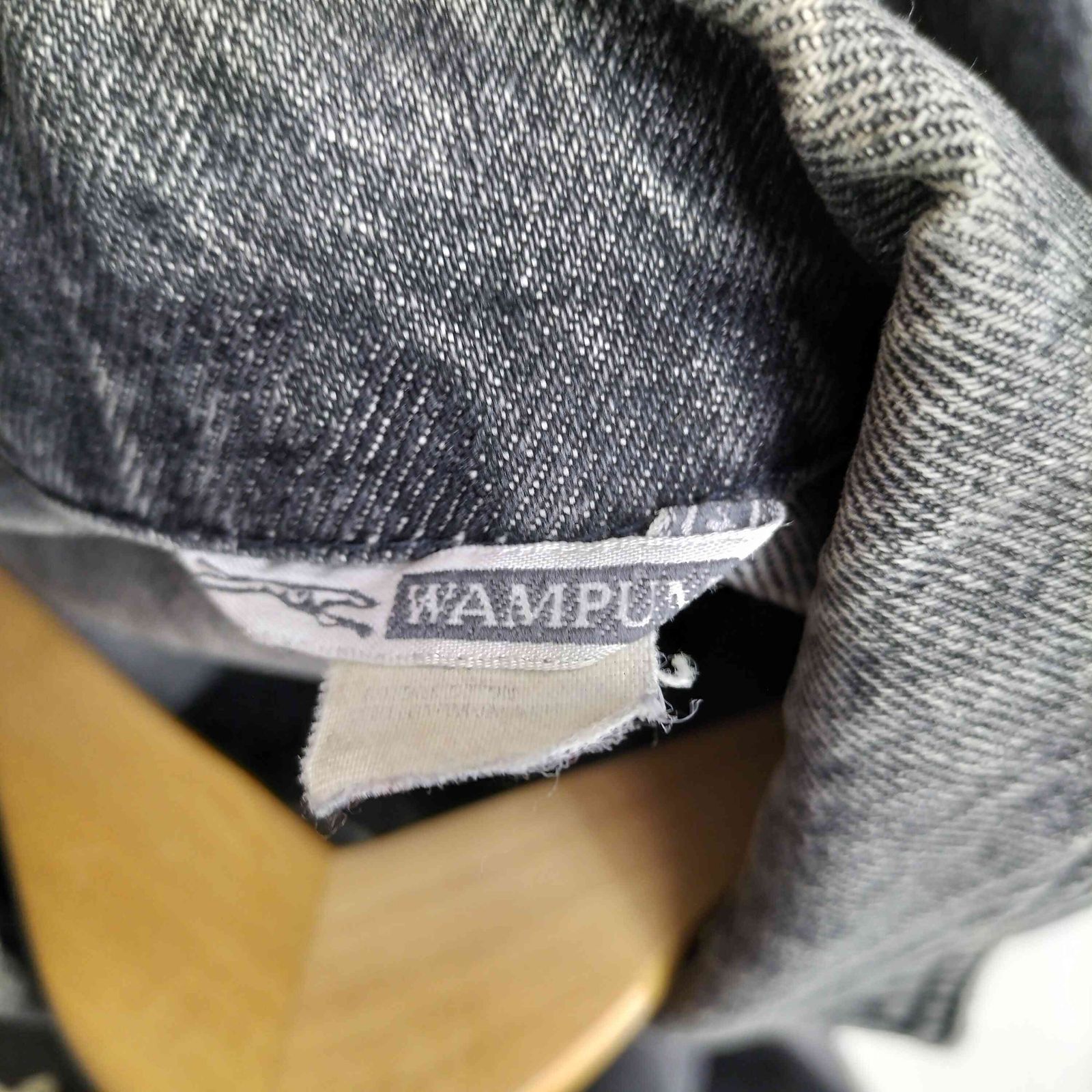 ユーズドフルギ 古着 wampum ロゴデザイン デニム トラッカージャケット メンズ 表記無 KANDAIZUMI_COM