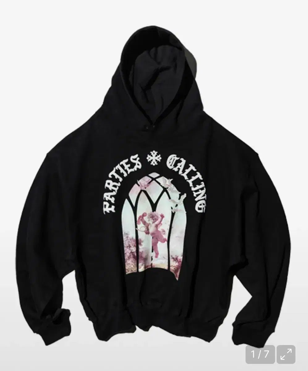 PUNCH DRUNK PARTY s エンジェル オーバーサイズ フードTシャツ angel hoodie