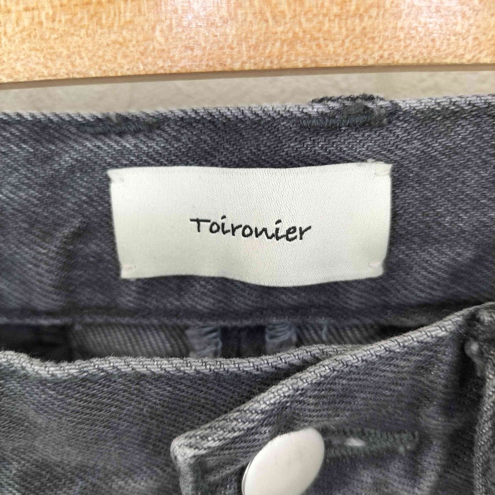  トワロニエ toironier 2 tuck wide denim pants メンズ JPN 1 その他 デニム ジーンズ