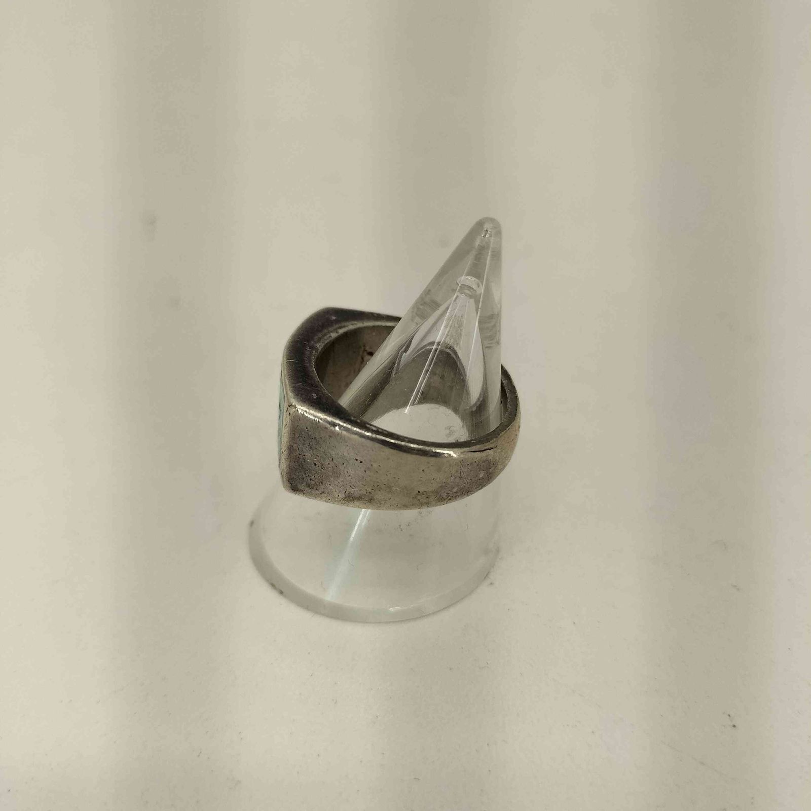 ユーズドフルギ 古着 STERLING刻印 ターコイズチップイン リング メンズ 15