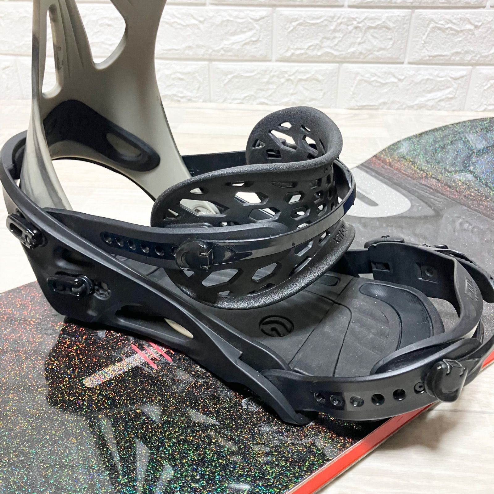  オガサカ製 100本 001 artistic flat king limited FLUX DS 2点セット スノーボード スノボ板 ビンディング ボード スノーボード