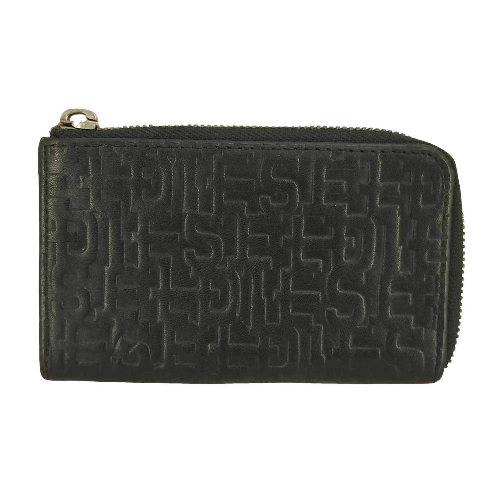 ディーゼル DIESEL エンボスロゴ 本革 キーリング付コインケース メンズ 表記無