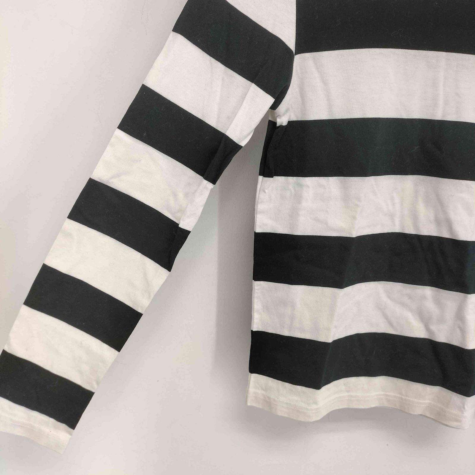 MADISONBLUE(マディソンブルー) CREW NECK L／S PO WIDE BORDER レディース import：XS 【中古】【ブランド古着バズストア】 マディソンブルー MADISONBLUE CREW NECK L／S PO WIDE BORDER