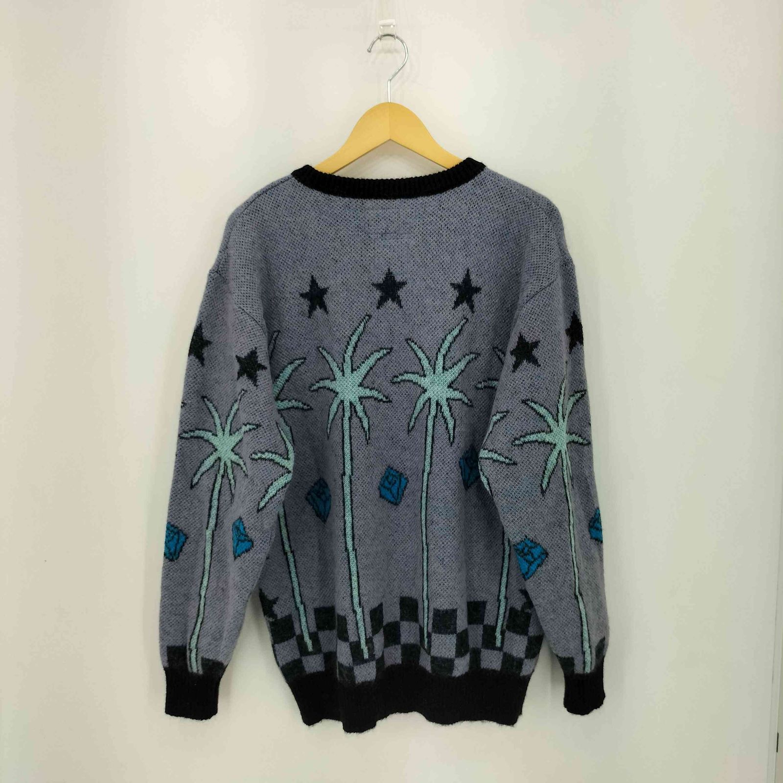 ワコマリア WACKO MARIA × 世界平和プロジェクト MOHAIR BLEND CREW NECK SWEATER TYPE-3 モヘアブレンド クルーネック ニット セーター メンズ M