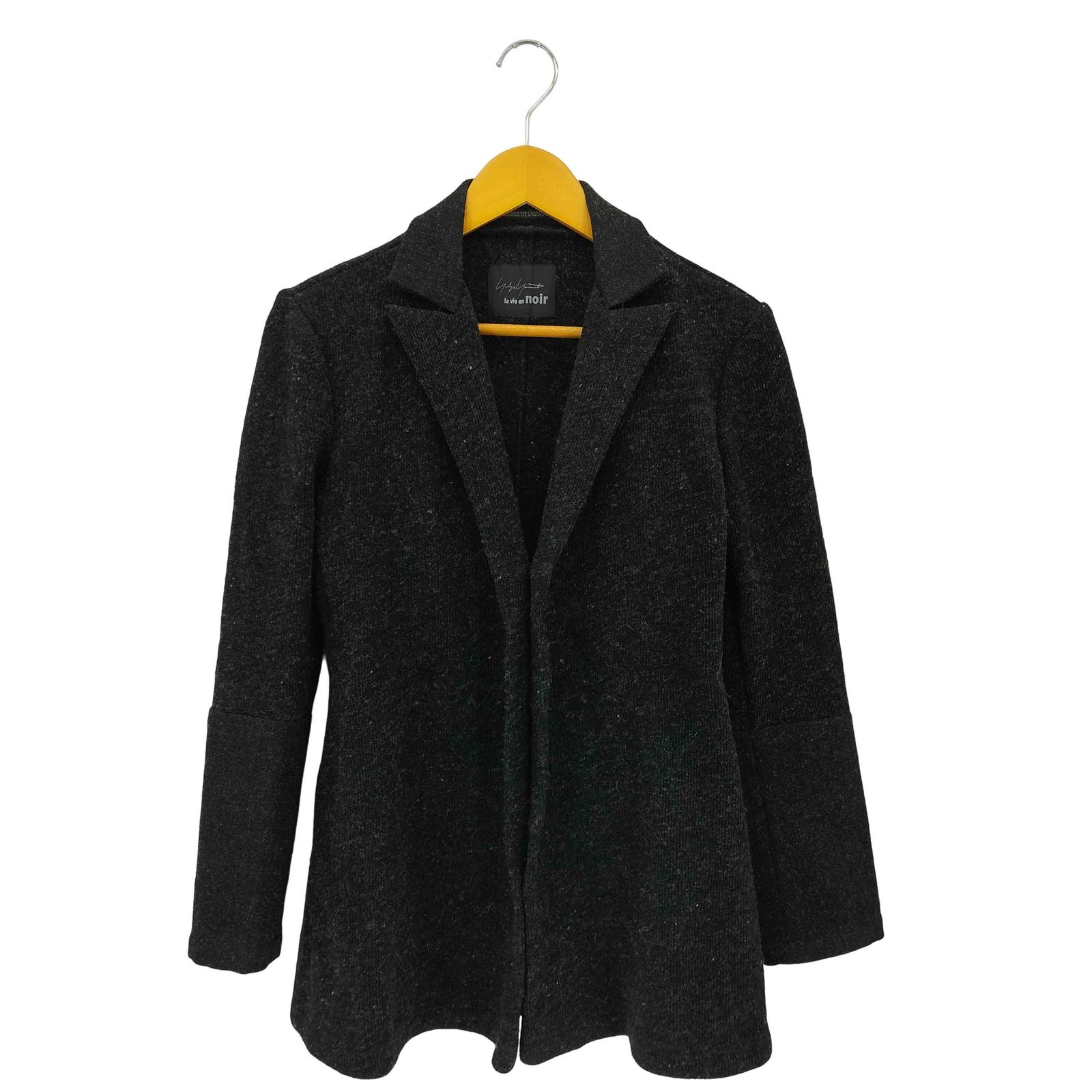 ヨウジヤマモトプリュスノアール YOHJI YAMAMOTO NOIR La vie en noir ピークドラペル 3B ウールフェルトジャケット レディース 1