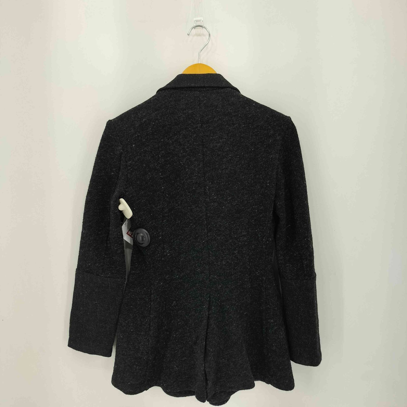 ヨウジヤマモトプリュスノアール YOHJI YAMAMOTO NOIR La vie en noir ピークドラペル 3B ウールフェルトジャケット レディース 1