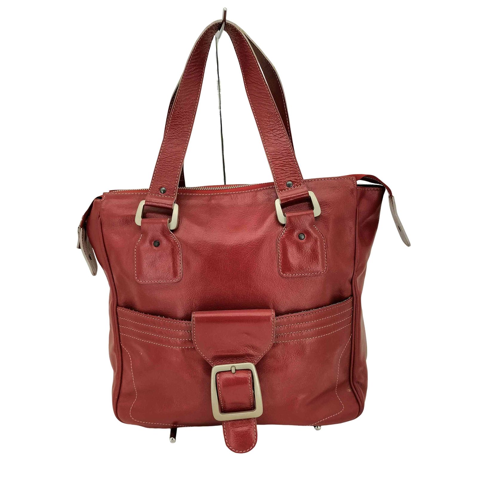 JACQUES LE CORRE(ジャックルコー) バックルデザイン レザートートバッグ レディース 表記無 【中古】【ブランド古着バズストア】 JACQUES LE CORRE(ジャックルコー) バックルデザイン レザートート