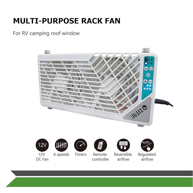 TITAN- TTC-SC 21 車中泊 キャンピングカー 多目的支え 天窓 ルーフウィンドウ 正転逆転機能搭載 換気扇 ダブル 変速 V 4