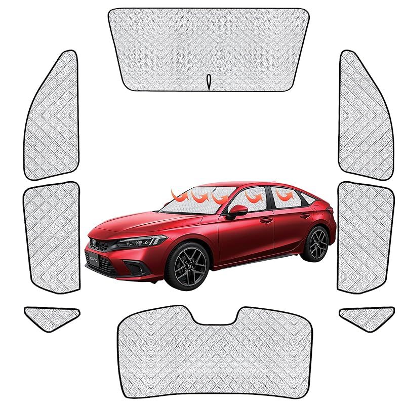 ホンダ シビック FL1 11代目 サンシェード リア用 車中泊 仮眠 マルチサンシェード 断熱 遮光シェード 車窓日よけ 車中泊グッズ アウトドア マルチ CIVIC 11代 車用サンシェード シビック FL1 サンシェード 露天駐車 冬 保温 盗難防