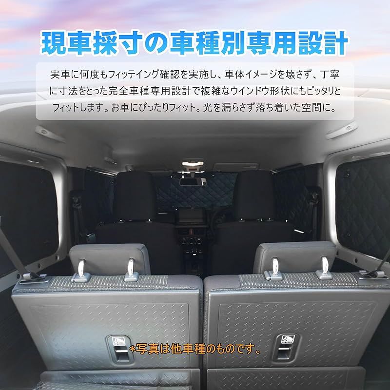 TELLIKA サンシェード ハイエース 200系 標準 1型 2型 3型 4型 5型 サンシェード 遮光シェード 車中泊 仮眠 マルチサンシェード 断熱 遮光 車窓日よけ 車中泊グッズ アウトドア 露天駐車 盗難防止 UVカット 日除け 吸盤付き 取付簡 0