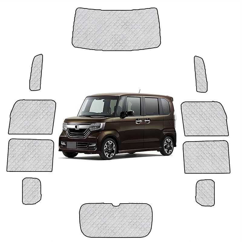 ホンダ との互換性あり N-BOX JF 5 6 車中泊 サンシェード 遮光 ヴェルファイア 仮眠 高密度 紫外線カット 断熱 盗難防止 アウトドア 全窓対応 簡単着脱 取付簡単 6層構造 10 PCS 2025～