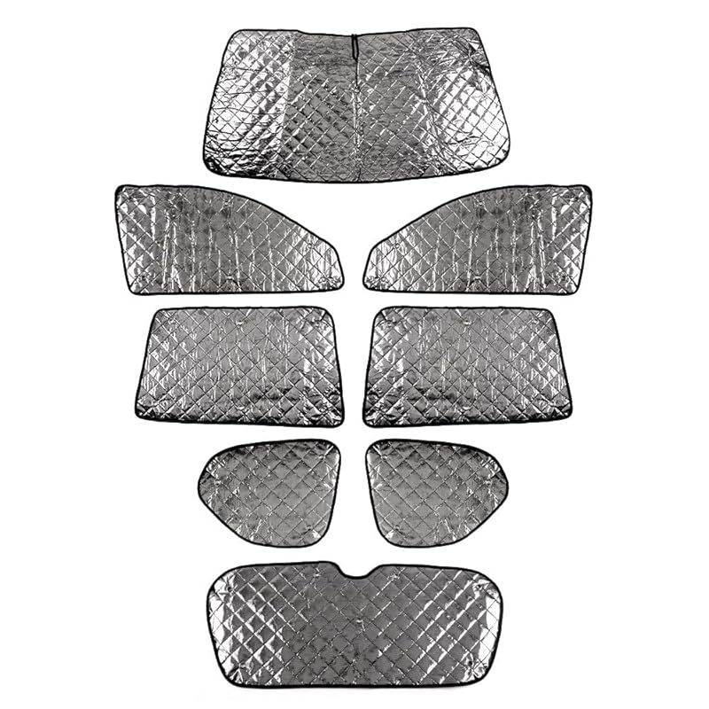 Cartist ランドクルーザー プラド 150系 サンシェード 1台分 マルチサンシェード ブラックメッシュサンシェード サンシェード PRADO 150 2017年9月-現行 車用 遮光シェード 車窓日よけ 車種 5層構造 UVカット 車中泊 着替え