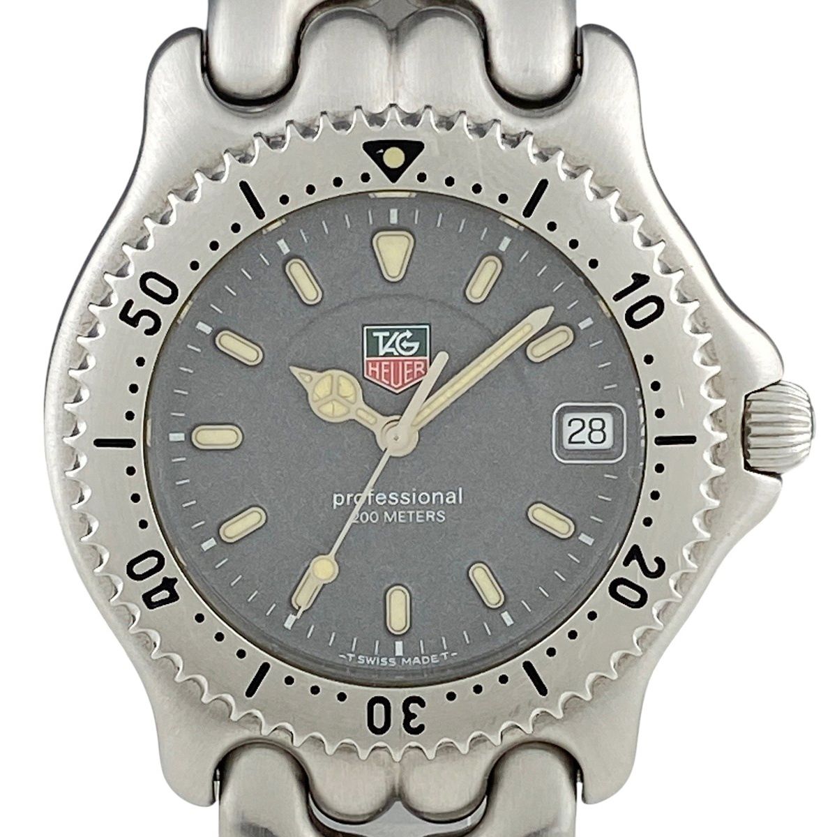 タグホイヤー TAG HEUER プロフェッショナル 200 WG1113-K0 腕時計 SS クォーツ グレー メンズ