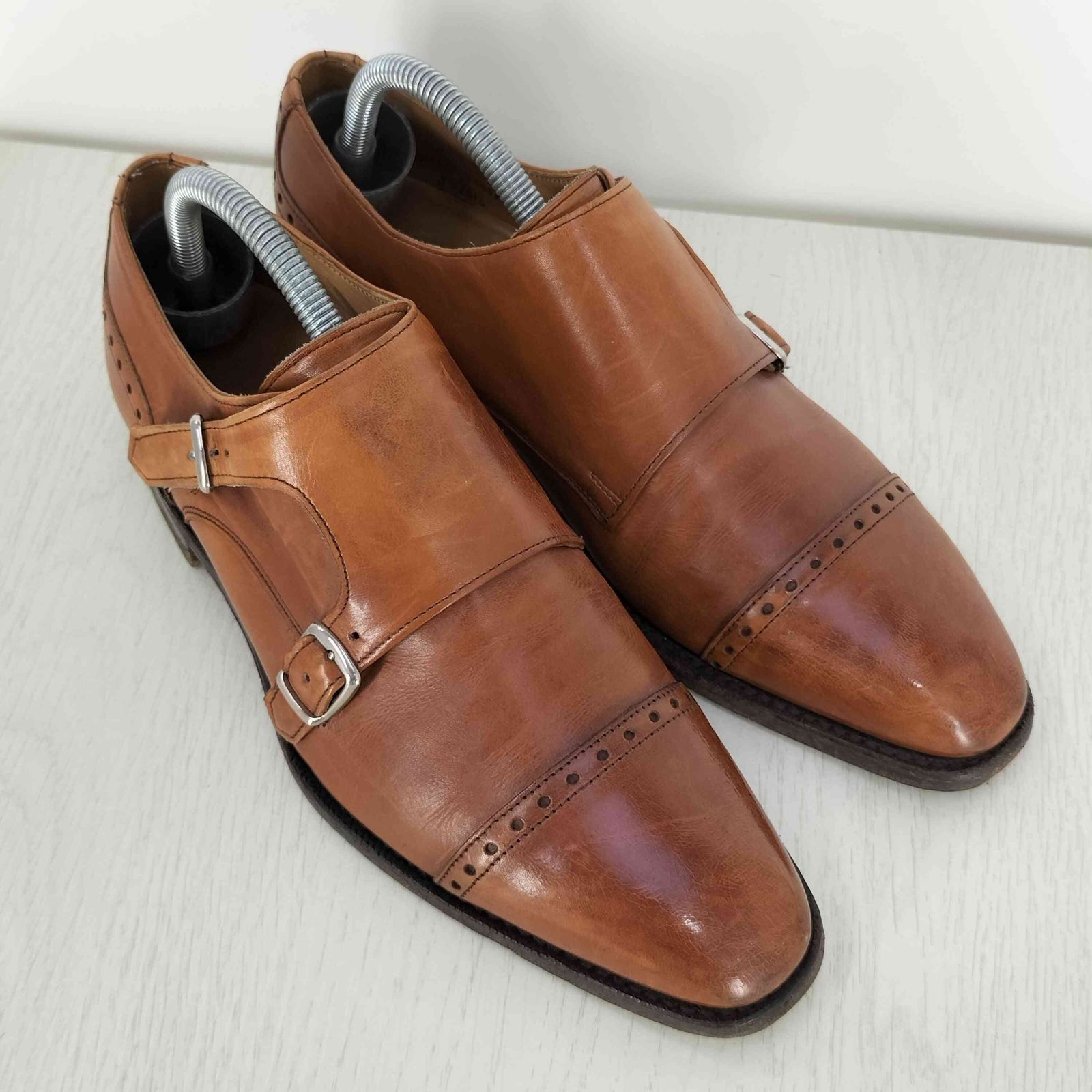 ユーズドフルギ 古着 JOSEPH CHEANEY ダブルモンクストラップシューズ メンズ 6