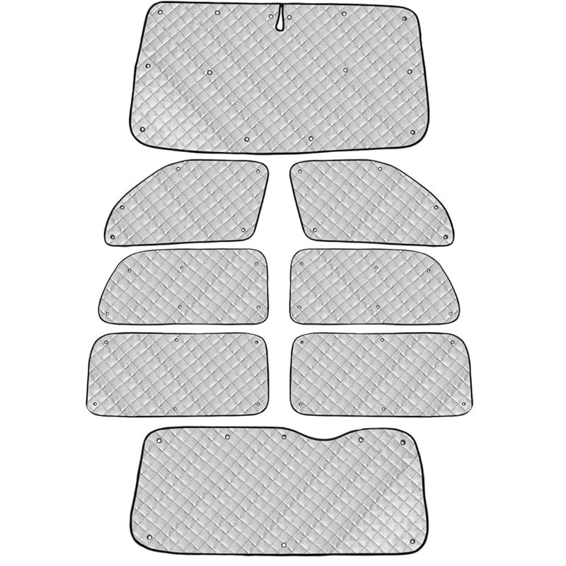 Cartist ハイエース レジアスエース 標準 200系 全窓対応 サンシェード フルセット マルチサンシェード 遮光シェード カーテン 6層構造 車中泊 メッシュサンシェード HIACE H200 2004年8月～現行 車種 プライバシー保護 暑さ対策