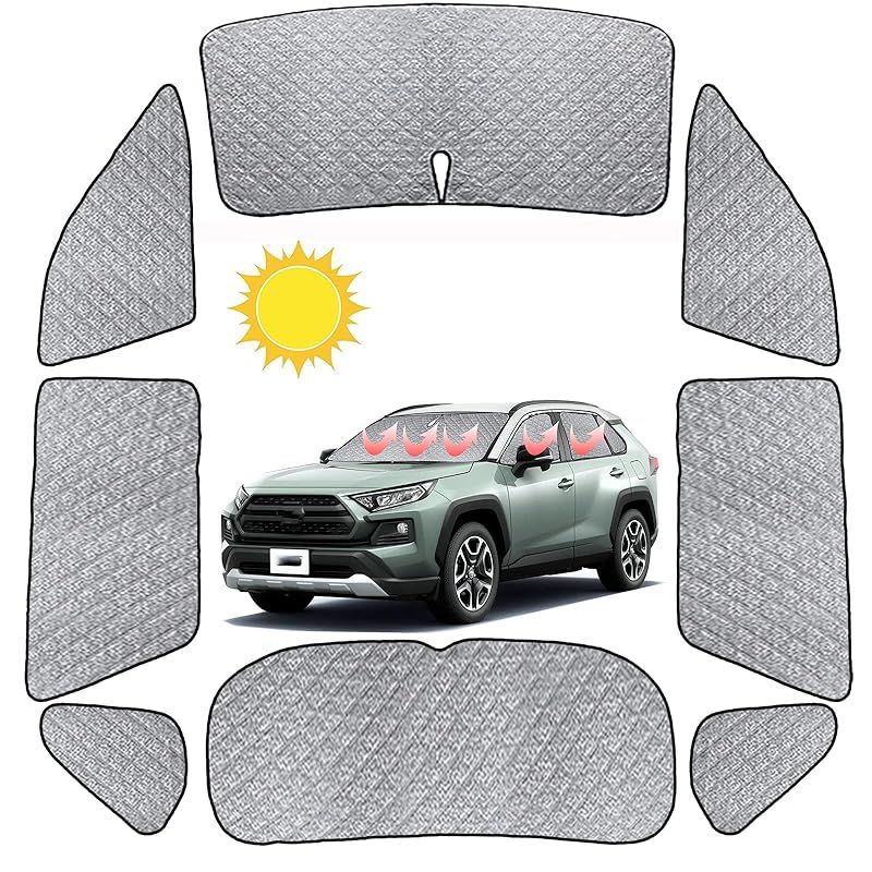 2025 車用 サンシェード トヨタ RAV4 50系 リア用 車中泊 仮眠 マルチサンシェード 断熱 遮光シェード 車窓日よけ 車中泊グッズ アウトドア マルチ 露天駐車 盗難防止 UVカット 日除け トヨタ RAV4 50系 2019年4月-現