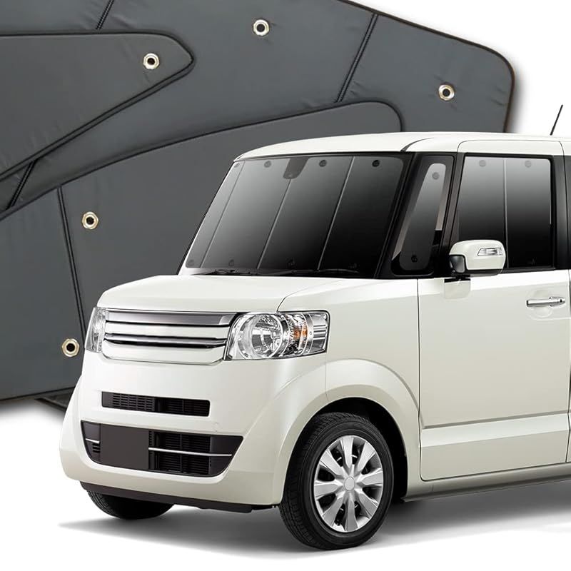 N BOX BOXカスタム JF 1 2系 カーテン サンシェード 車中泊 グッズ プライバシーサンシェード フロント用 対応 01 s c 015 fu