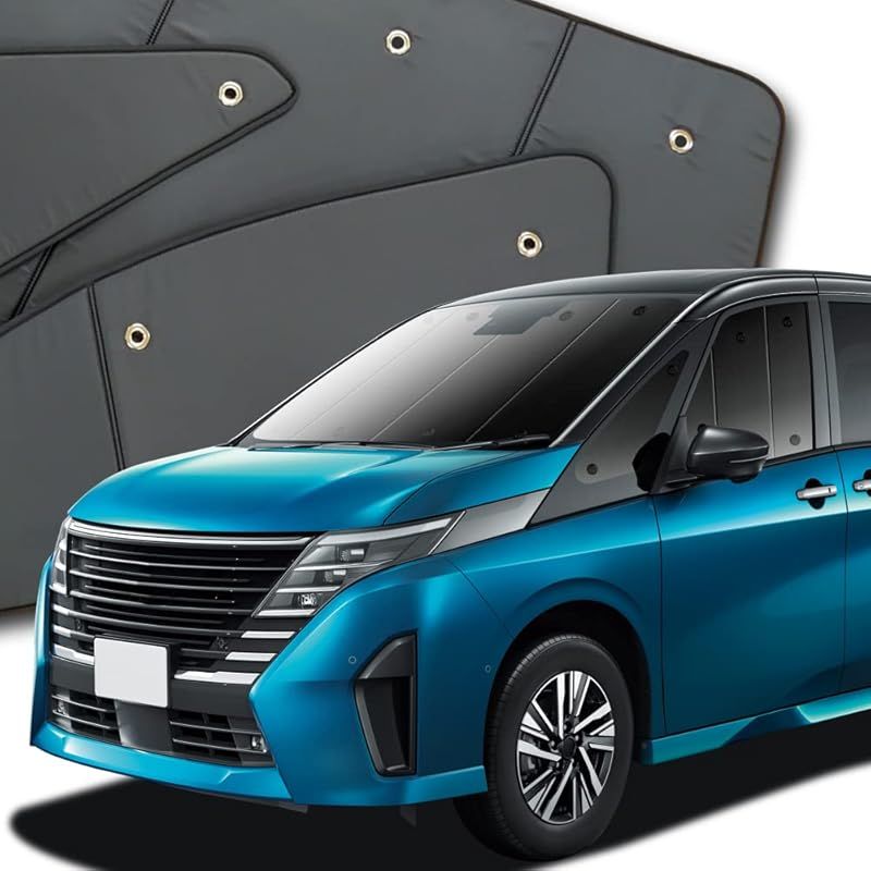 趣味職人 プライバシー サンシェード 車 セレナ C 28系 フロント カーテン 車中泊 グッズ 対応 01 s-b 028-fu