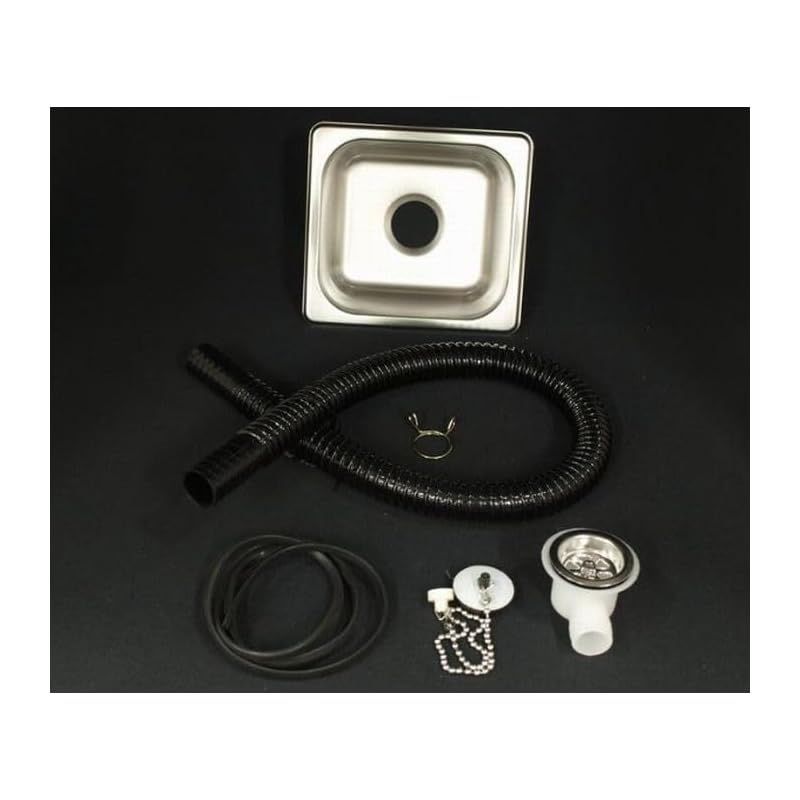 Rim リム DIY汎用商品 角型ステンレスミニミニシンクSET キャンピングカー 品 約外寸176×162x高さ65mm