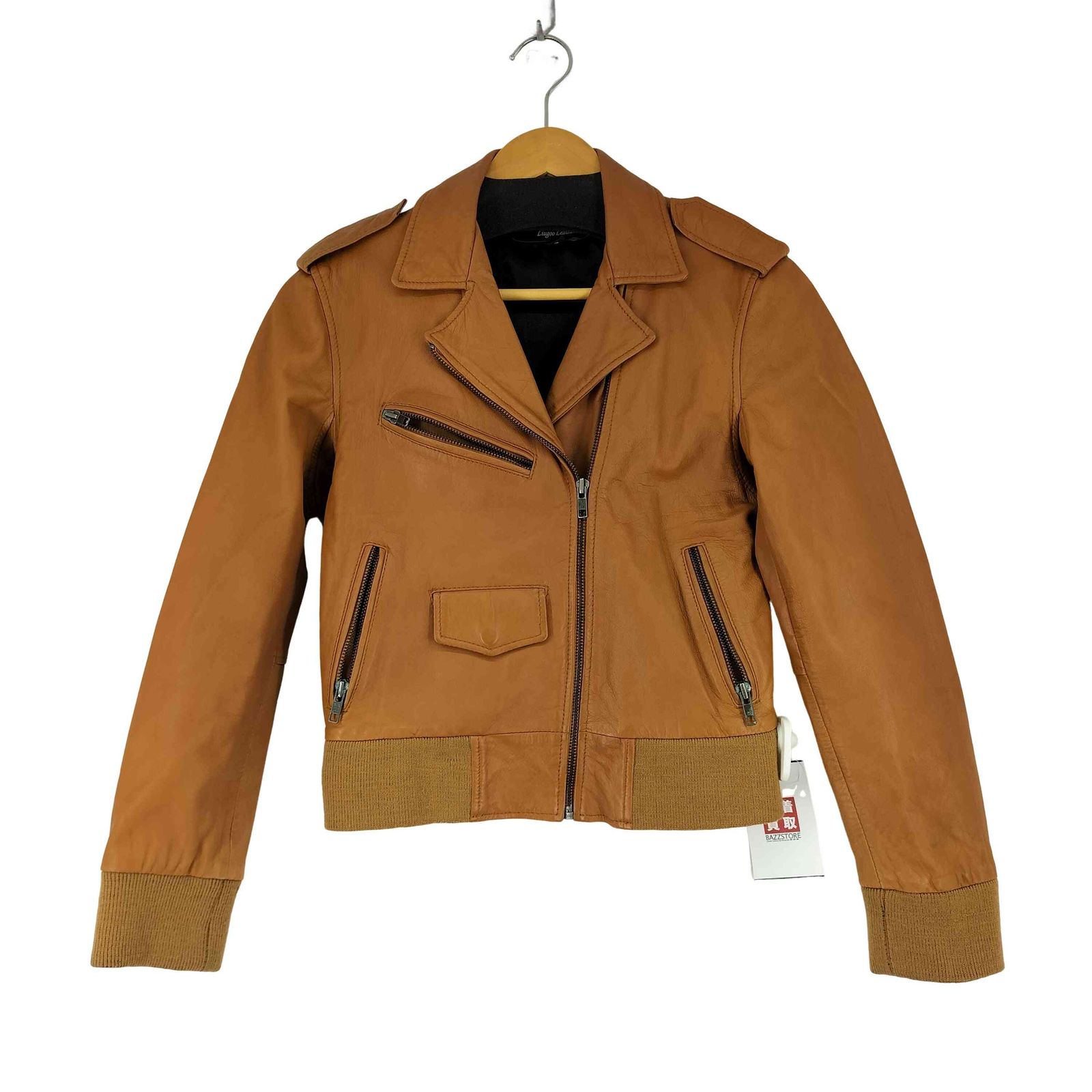 リューグーレザーズ Liugoo Leathers 本革 ダブルライダースジャケット レディース 2
