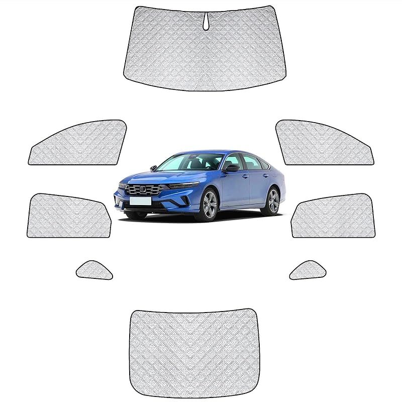 ホンダ との互換性あり アコード11代目 車中泊 アコード サンシェード 遮光 ヴェルファイア 仮眠 高密度 紫外線カット 断熱 盗難防止 アウトドア 全窓対応 簡単着脱 取付簡単 6層構造 8PCS 2025~現行