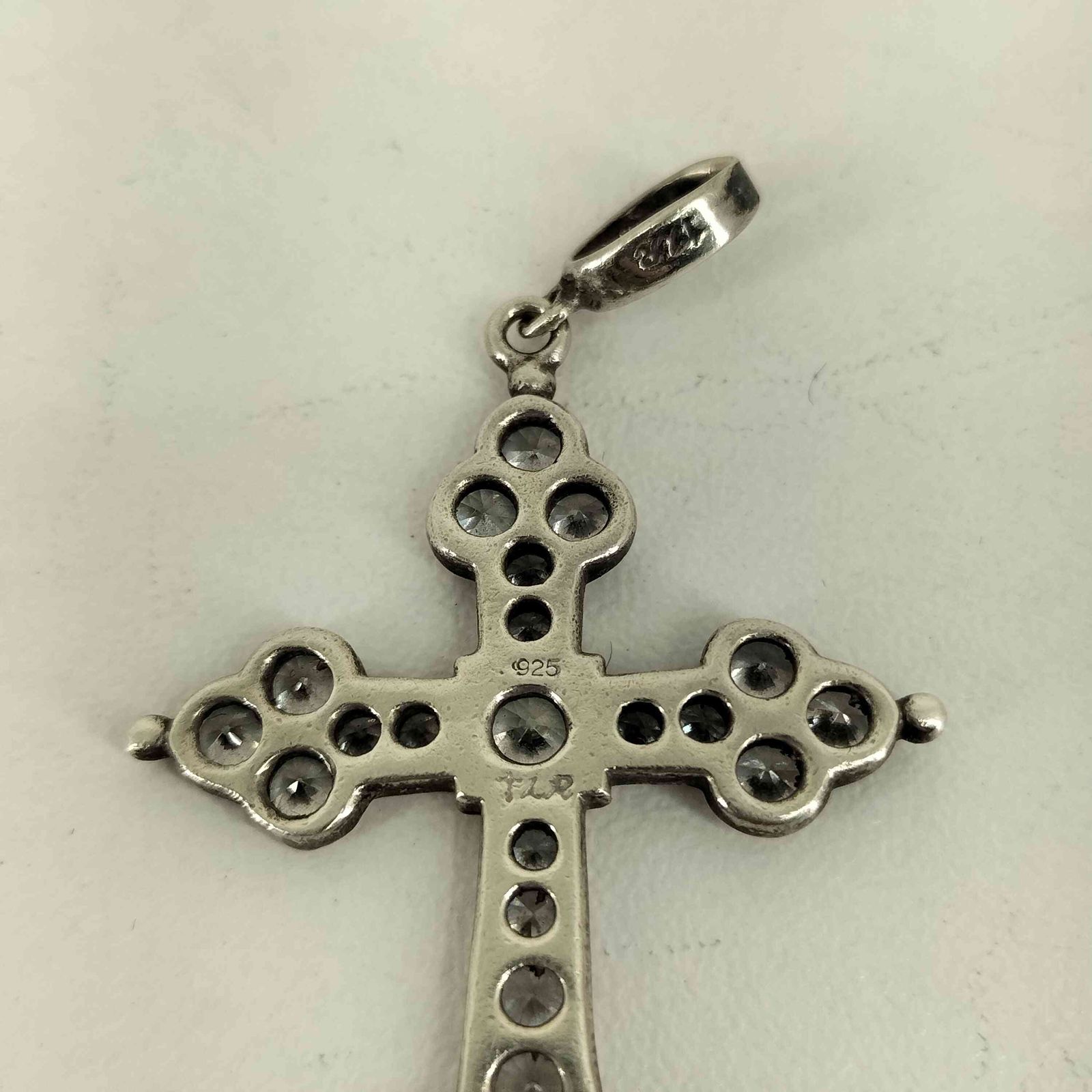  ローリーロドキン Loree Rodkin SV 925 十字架ペンダントトップ ラインストーン ゴシック メンズ 表記無 ネックレス アクセサリー