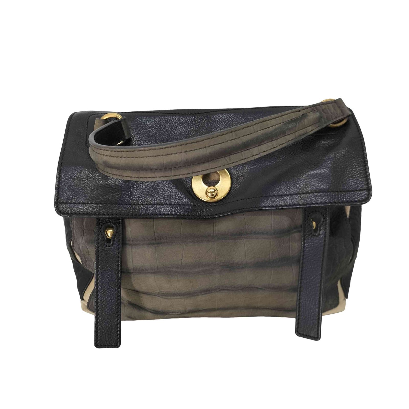 イヴサンローラン Yves Saint Laurent クロコ型押し MUSE TWO レディース 表記無