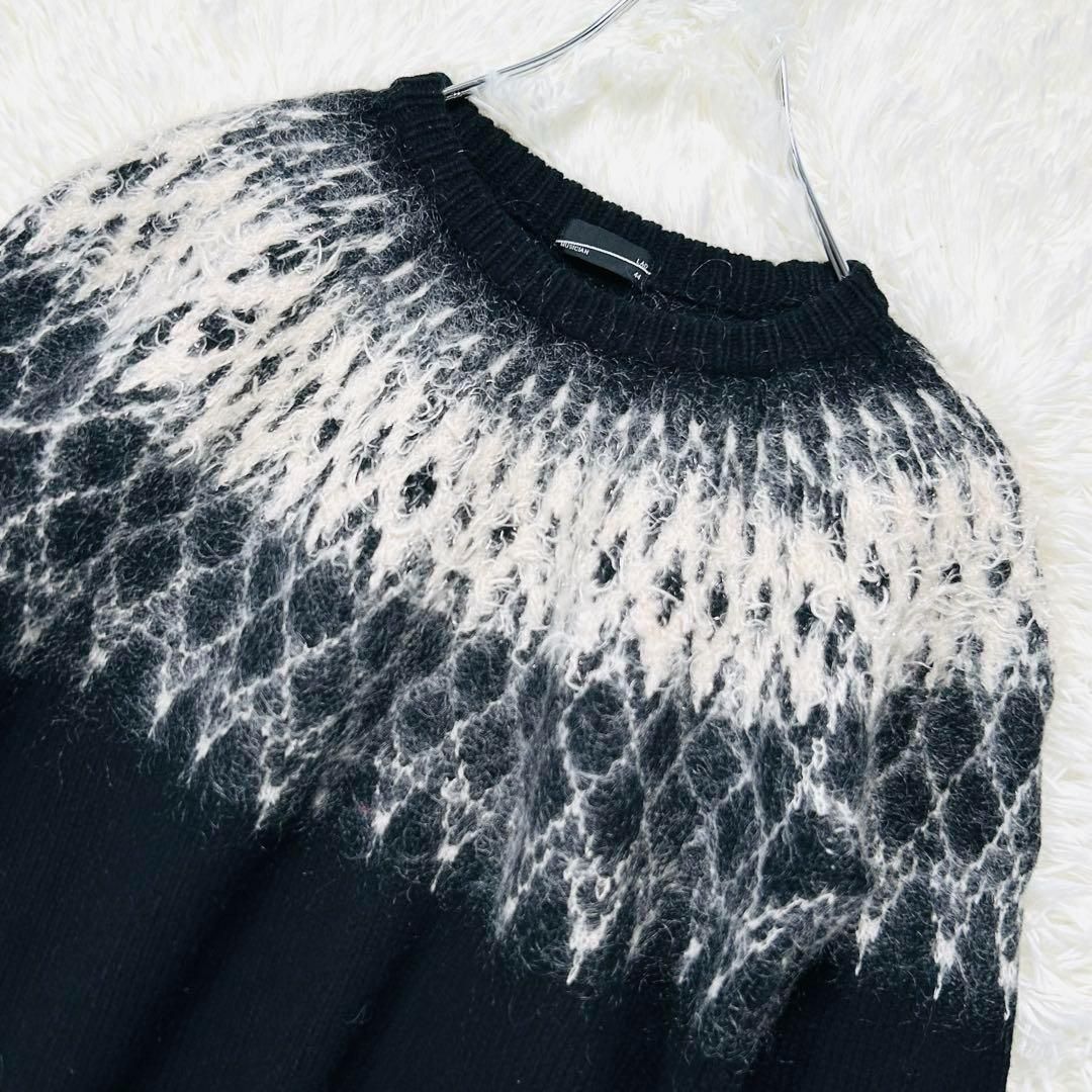 美品 ラッドミュージシャン モヘヤ ウール ニット ノルディック