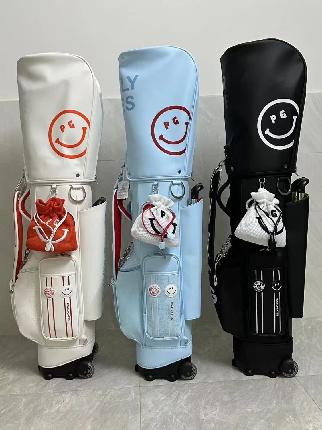 PEARLY GATES ゴルフバッグ ラゲッジタイプ スムーズ移動 キャスター付き