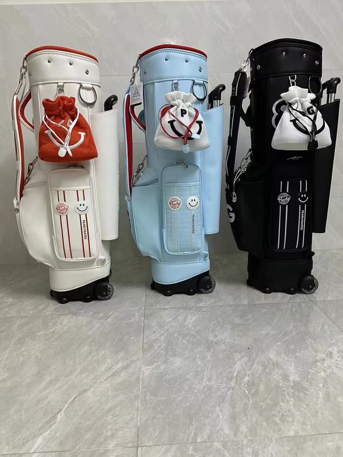 新品未使用】PEARLY GATES 新作ゴルフバッグ ラゲッジタイプ スムーズ