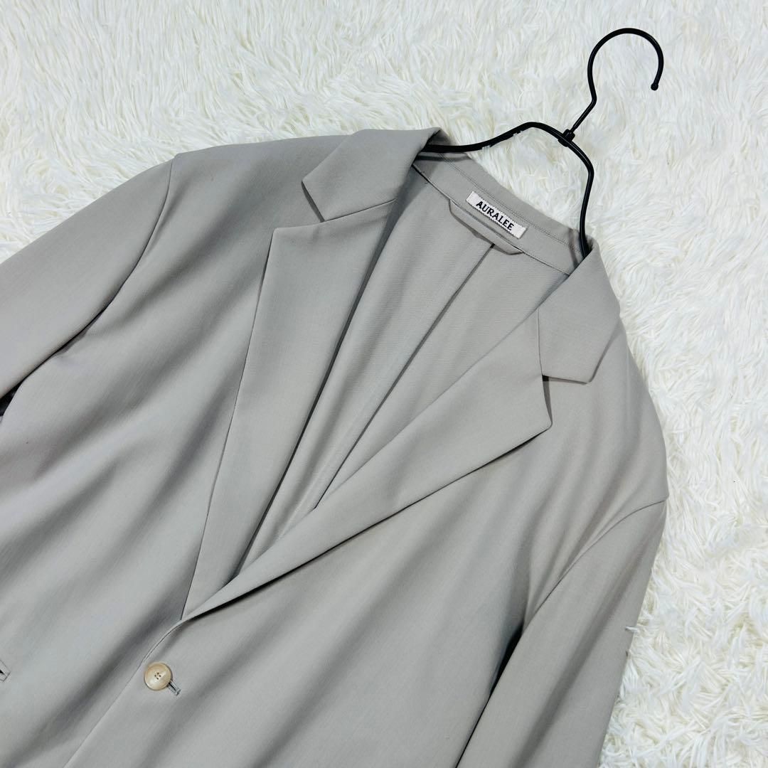 AURALEE オーラリー HARD TWIST WOOL DOBBY セットアップ オーバーサイズ カジュアルスーツ 5 XL