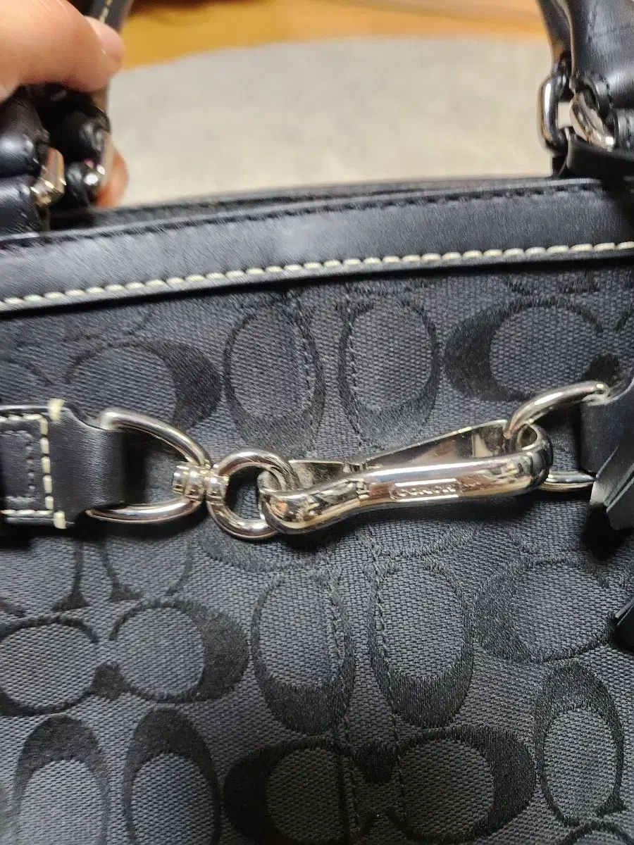 COACH K806 シーグリ ブラック هامپトン ベルト トートバッグ DECORATOM_COM_BR