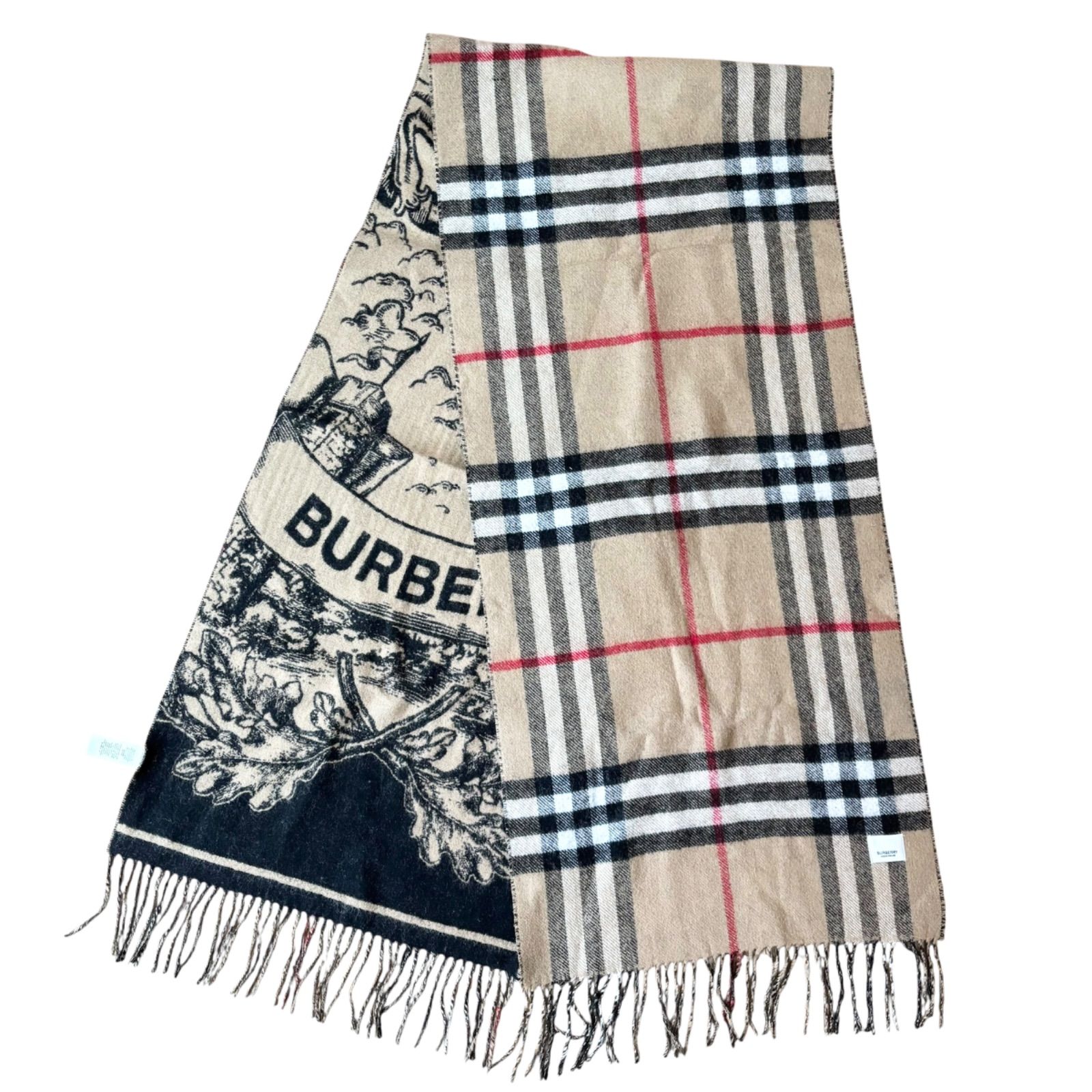 BURBERRY 新品同様 ノバチェック リバーシブル カシミア 現行モデル