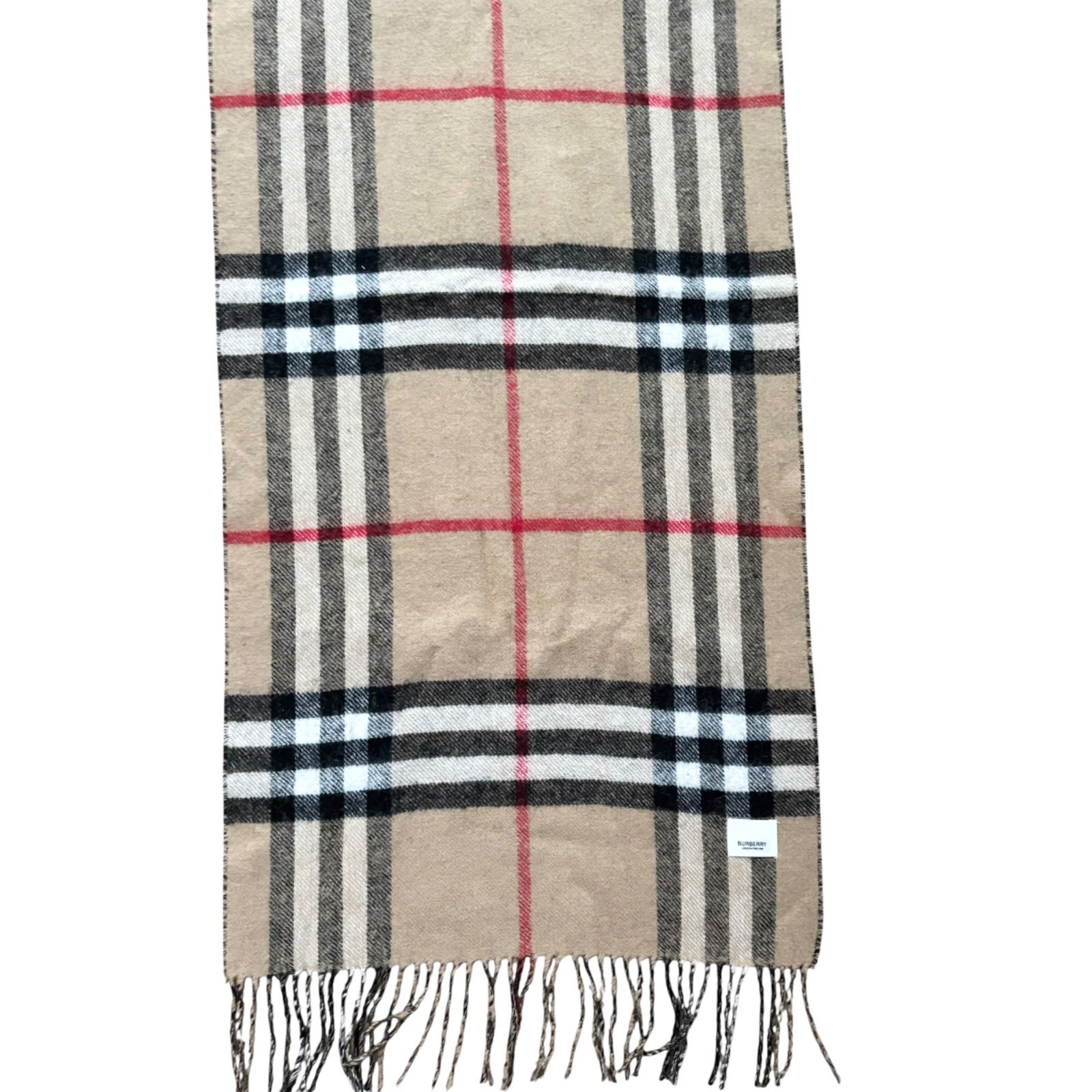 新品　箱ショッパー付き　BURBERRY リバーシブル　カシミアスカーフ おしゃれ☆ Burberry リバーシブル EKD カシミアスカーフ