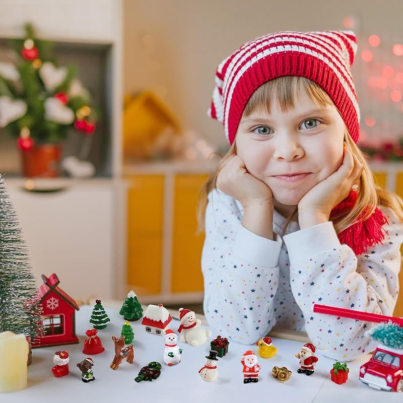 新品】 NALER クリスマス 飾り 置物 樹脂3D クリスマス 飾り付け 24個