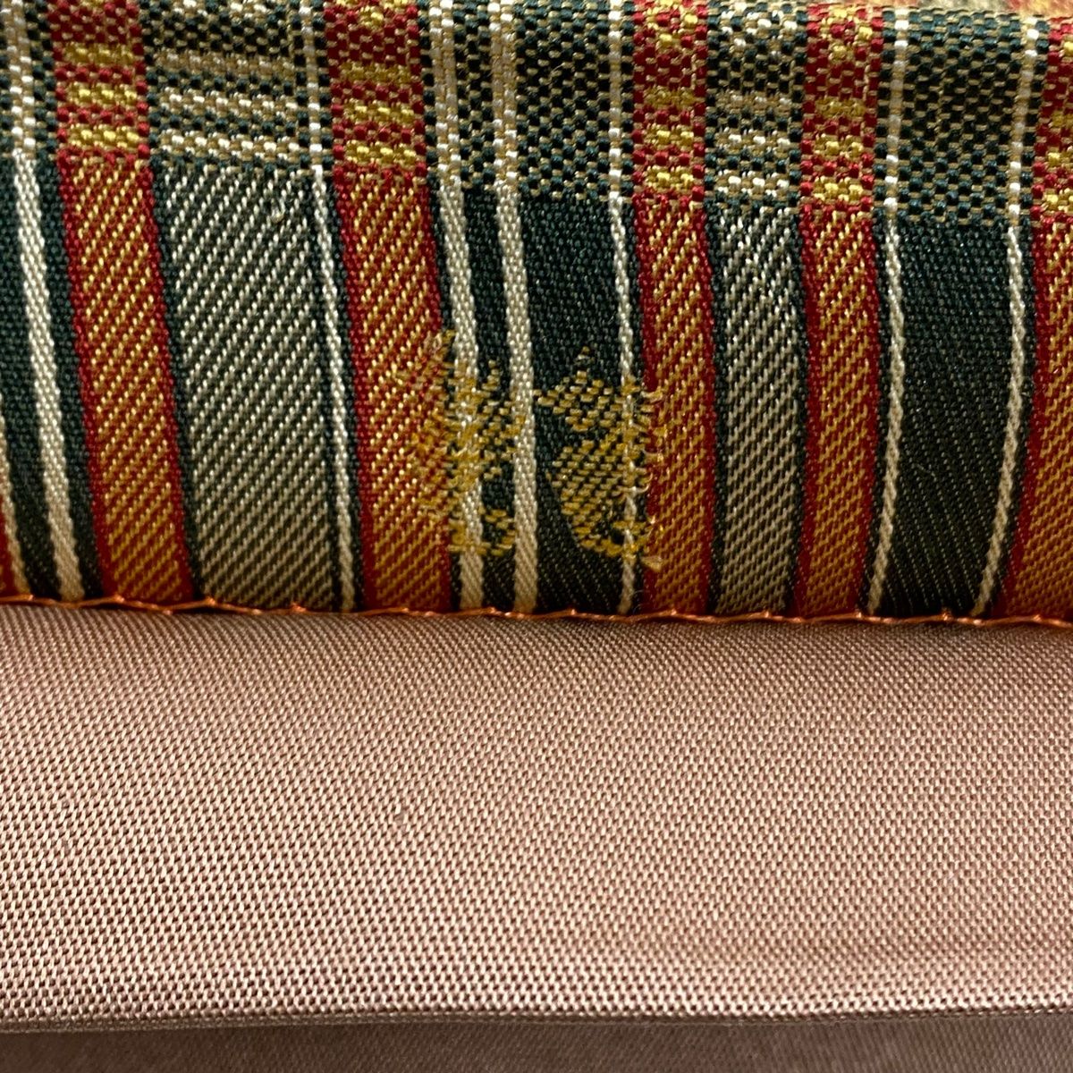 幾何学模様 山吹茶色