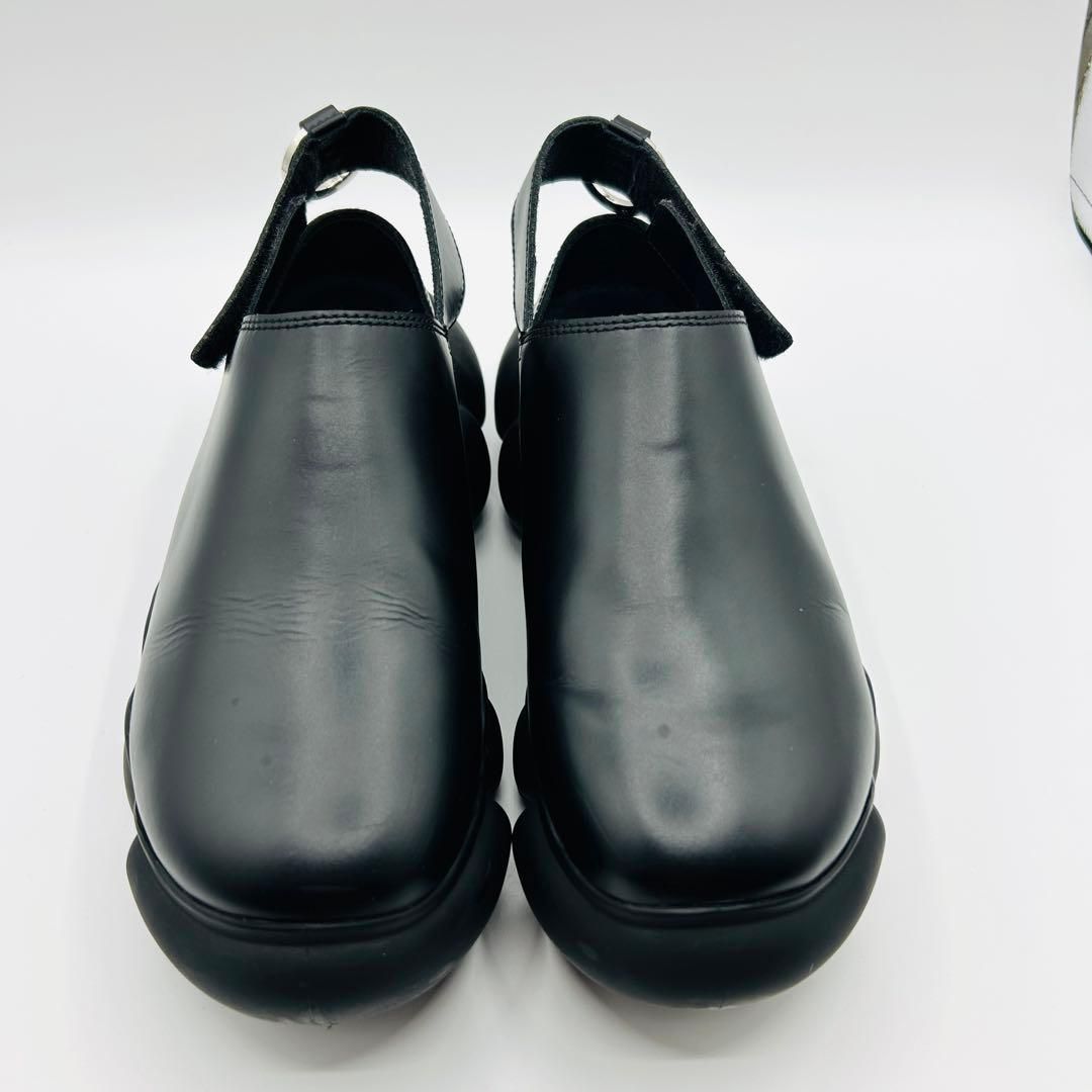 th × grounds グラウンズ ミキオサカベ TAROHORIUCHI レザーシューズ サンダル 厚底 本革 ヒールストラップ UK6