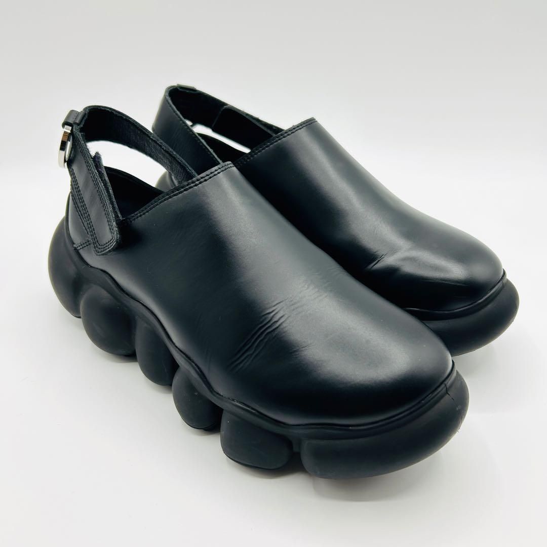 th grounds グラウンズ ミキオサカベ レザーシューズ サンダル 厚底 本革 ヒールストラップ UK 6