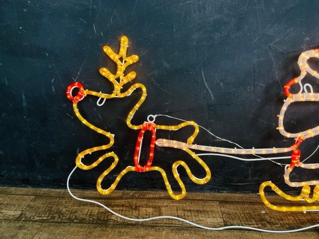 サンタクロース トナカイ チューブライト イルミネーション 2D