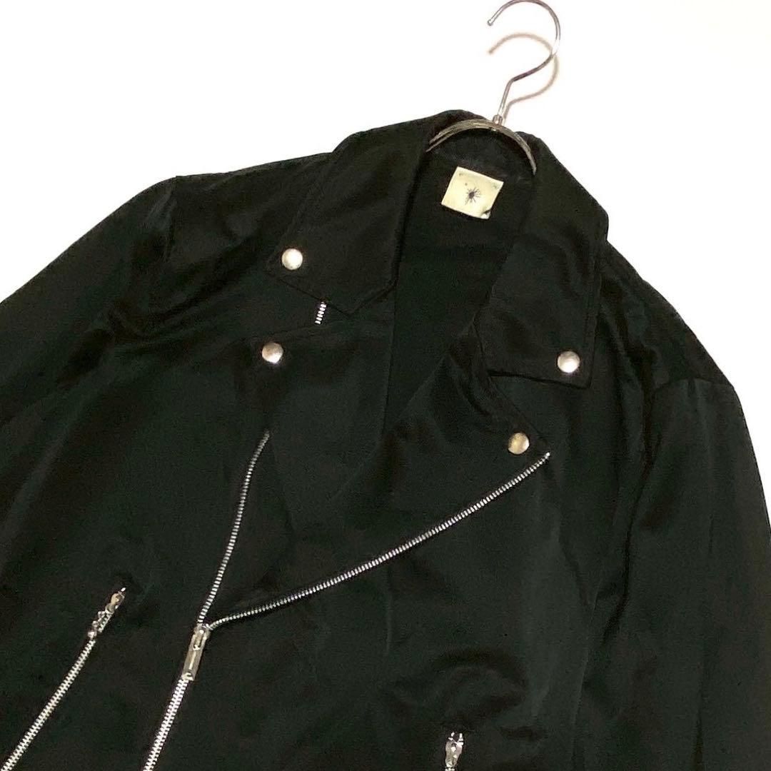 ミハラヤスヒロ　MIHARAYASUHIRO　ダブルライダースジャケット　黒 MIHARAYASUHIRO ミハラヤスヒロ ダブルライダースジャケット コットン