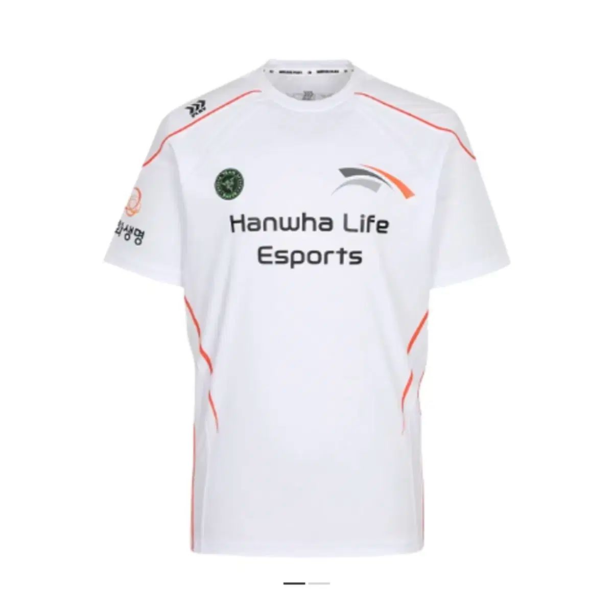 25 ハンファ生命 Eスポーツ 半袖 Tシャツ 白 ノンマーキング