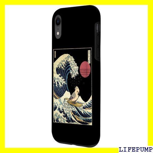 iPhone XR オカメインコ 鳥 日本の神奈川波 面白いサーフアニマル