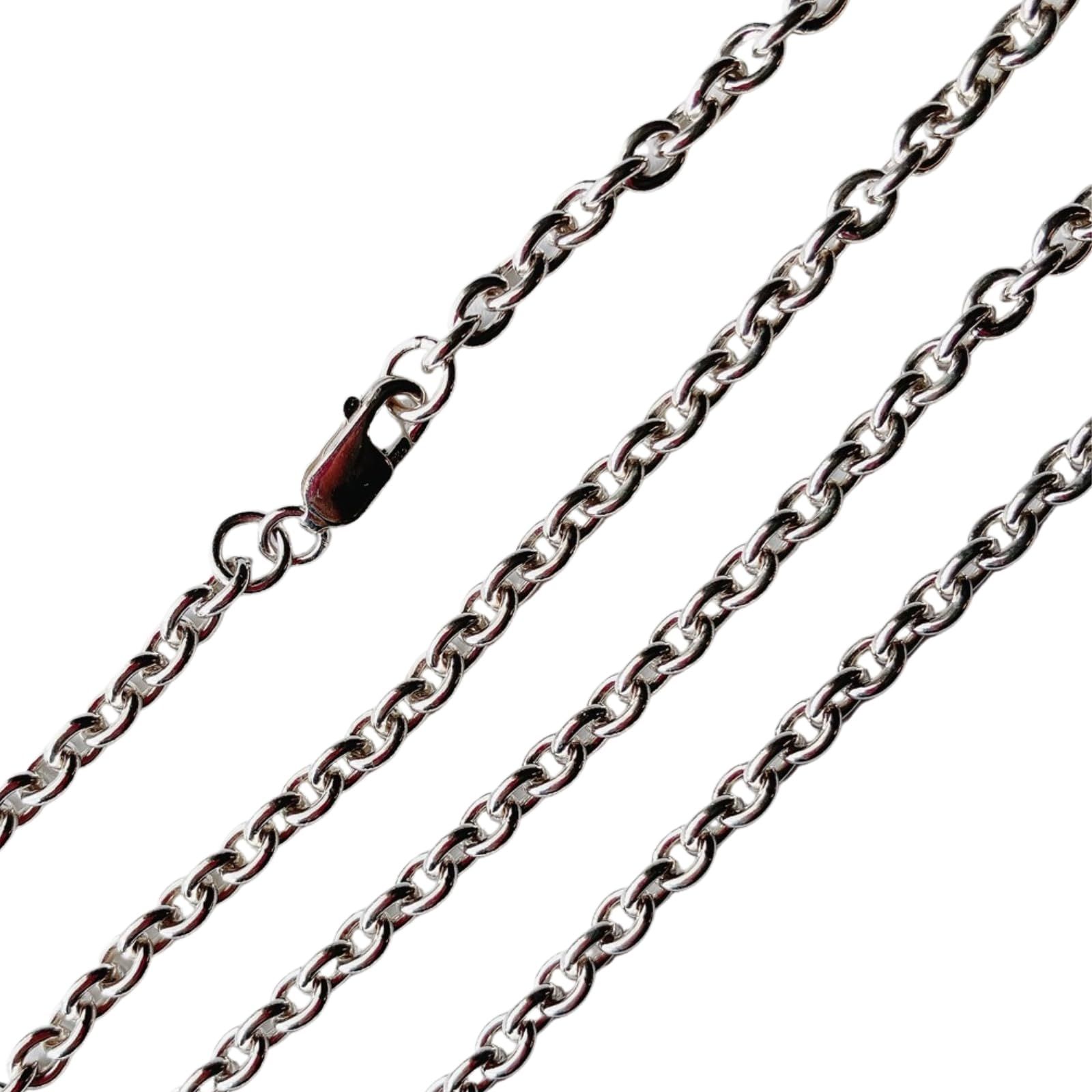 ゴロクロ 925シルバー製 ネックレスチェーン シルバー 925 イーグルフック セット 全銀 アズキチェーン メンズ ペンダント カスタム パーツ 素材